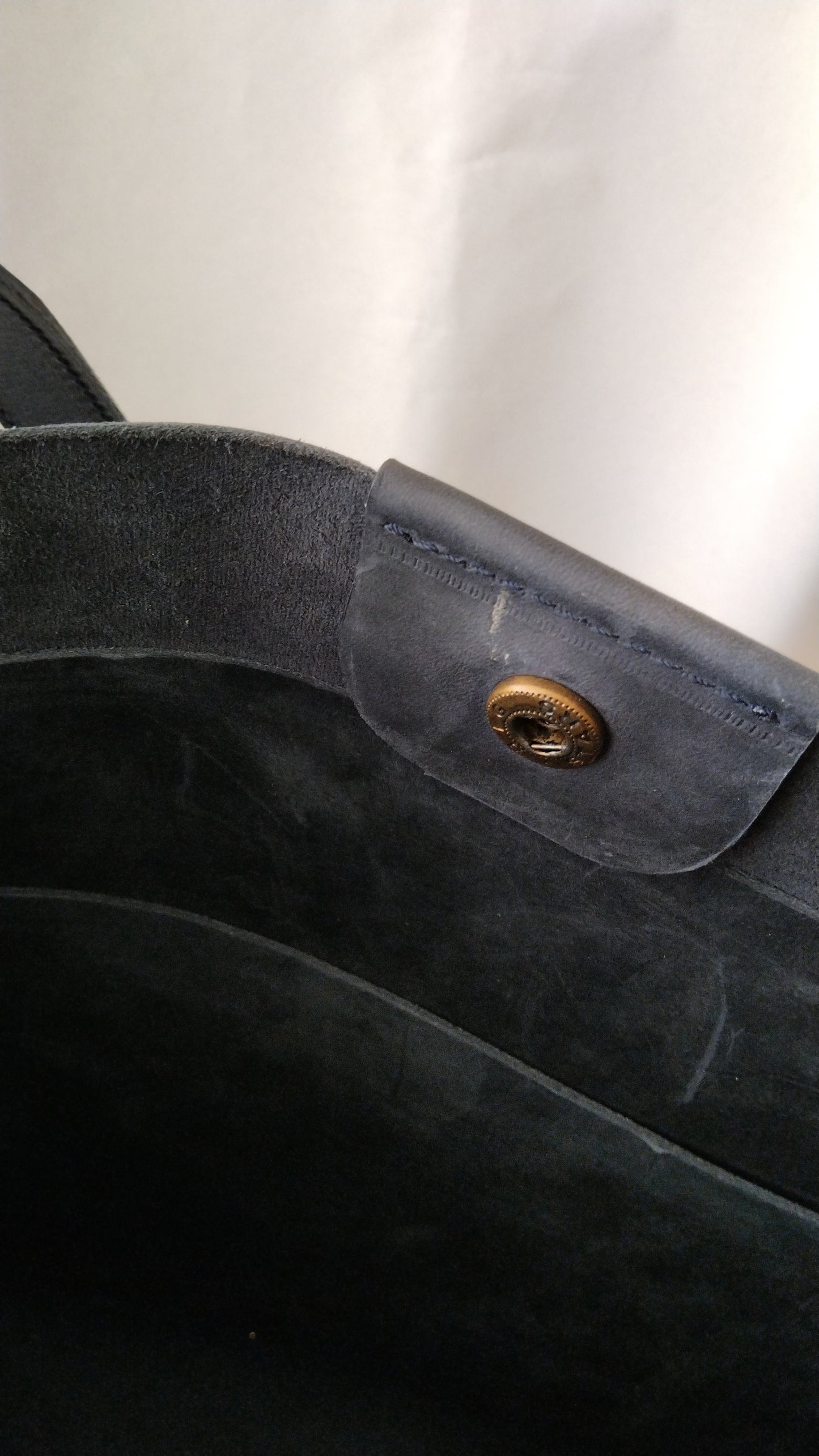 Women Leather Bag Snap Button