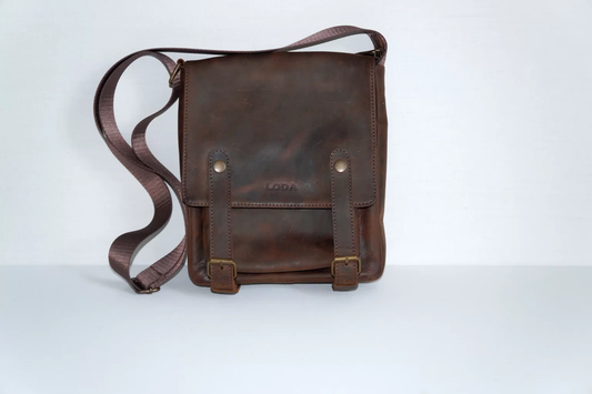 Men's Leather Messenger Bag 